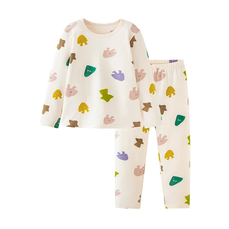 Pyjama Enfant Unisexe – Ensemble Coton Extensible Motif Cartoon