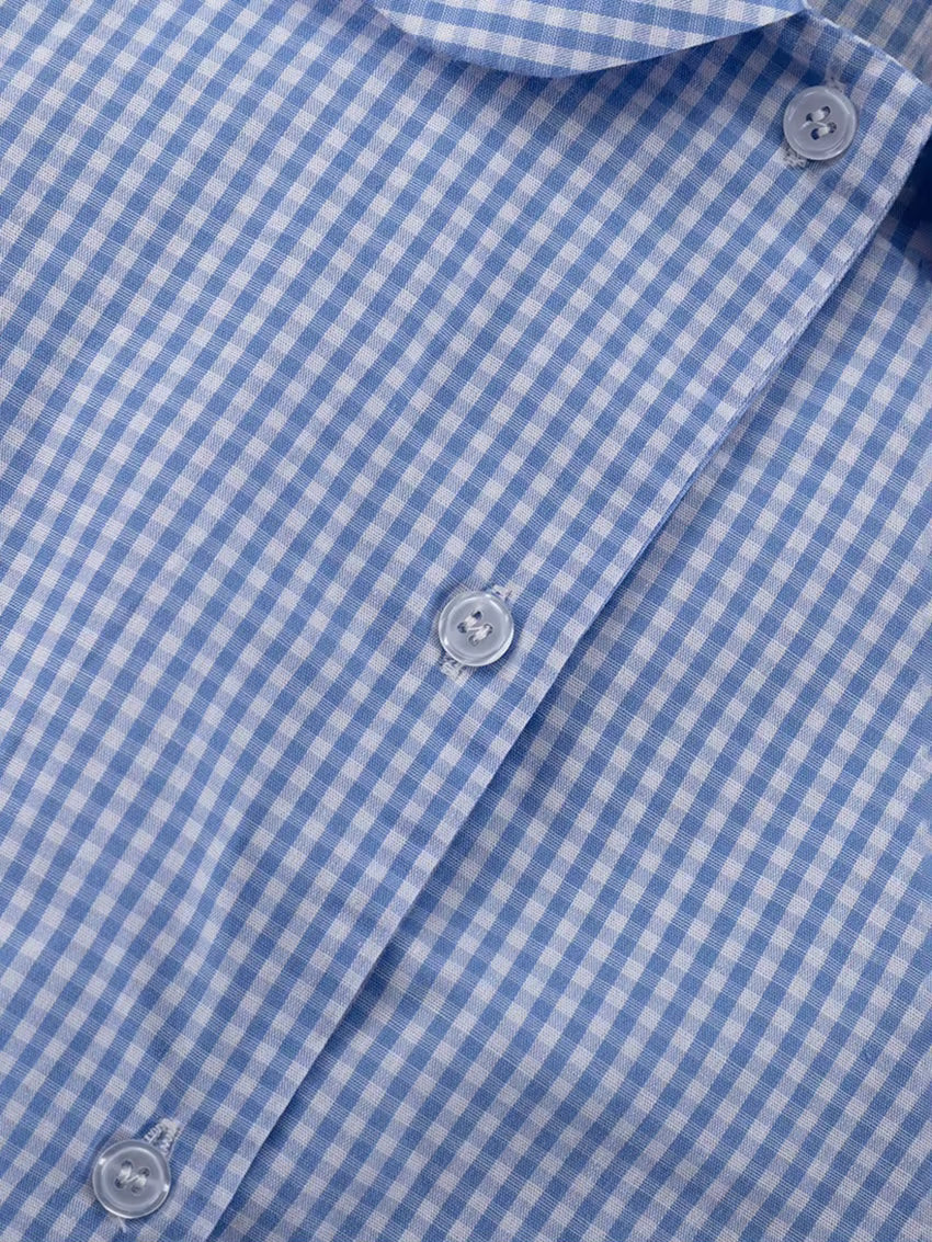 Pyjama Femme Coton Rayé Bleu – Ensemble 2 Pièces à Volants