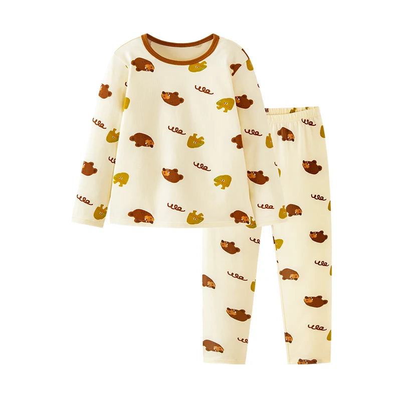 Pyjama Enfant Unisexe – Ensemble Coton Extensible Motif Cartoon