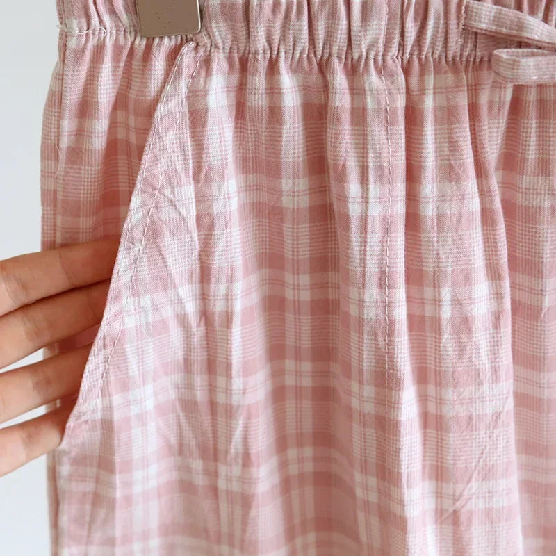 Pyjama Femme Carreaux – Pantalon Long Coton Confort