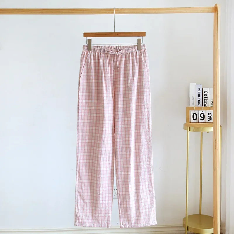 Pyjama Femme Carreaux – Pantalon Long Coton Confort