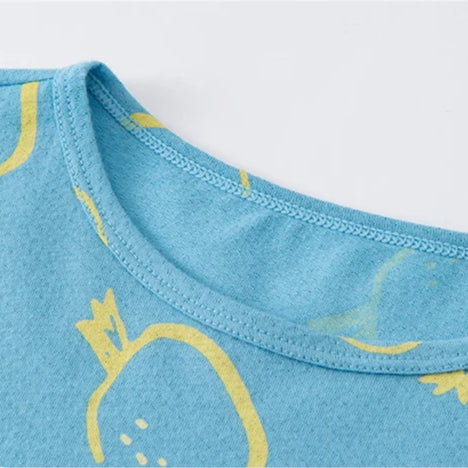 Pyjama Enfant Coton – Ensemble Haut & Pantalon Motif Cartoon